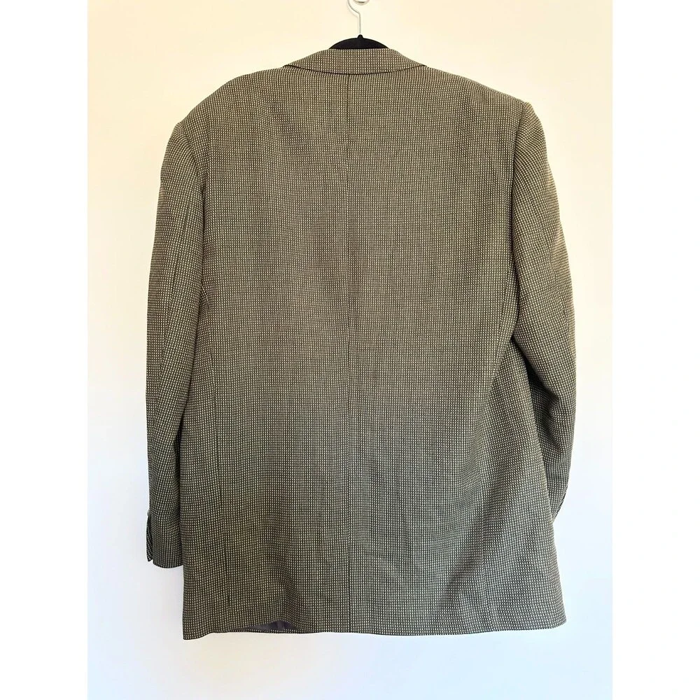 Ermenegildo Zegna Neiman Marcus 100% Wool Yellow Gray Sport Coat Blazer IT 58